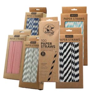 Emerald Paper Straw